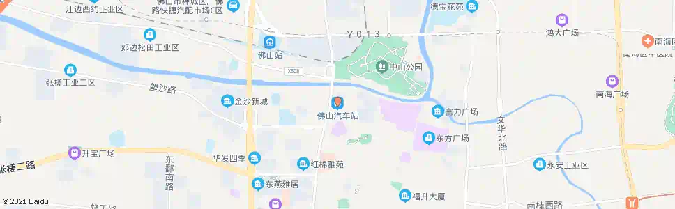 佛山流花车站总站_公交站地图_佛山公交_妙搜公交查询2024