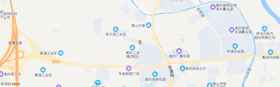 佛山美的工业区_公交站地图_佛山公交_妙搜公交查询2024