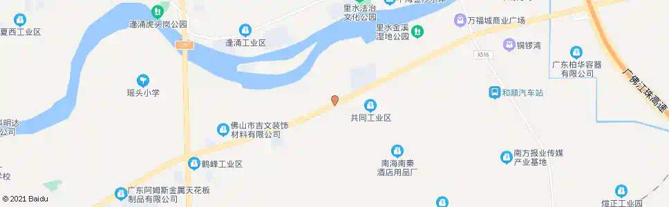 佛山山脚村路口_公交站地图_佛山公交_妙搜公交查询2024