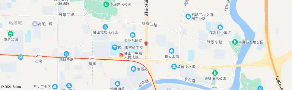 佛山南海大道深华路口_公交站地图_佛山公交_妙搜公交查询2024