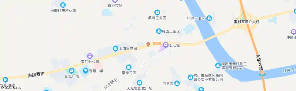 佛山杏坛检测站_公交站地图_佛山公交_妙搜公交查询2024