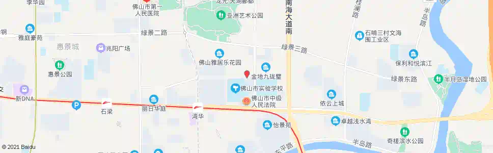 佛山实验学校_公交站地图_佛山公交_妙搜公交查询2024