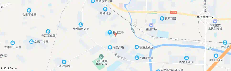 佛山区二中_公交站地图_佛山公交_妙搜公交查询2024