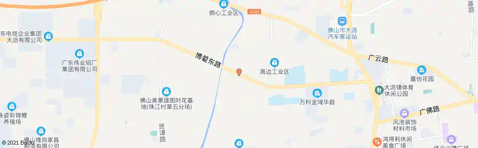 佛山高边工业区_公交站地图_佛山公交_妙搜公交查询2024