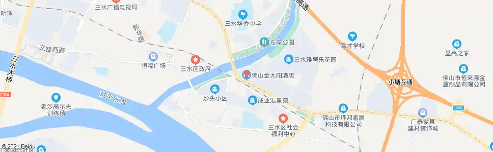 佛山金太阳酒店_公交站地图_佛山公交_妙搜公交查询2024