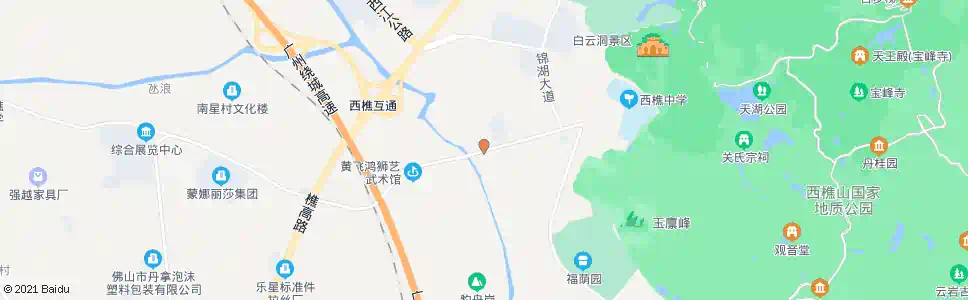 佛山岭西村委会_公交站地图_佛山公交_妙搜公交查询2024