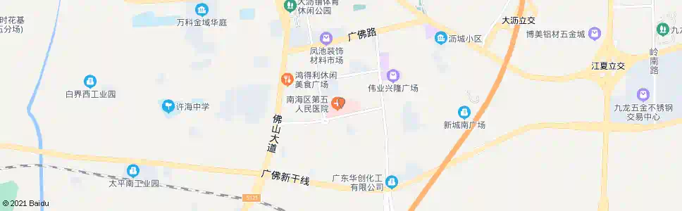 佛山大沥医院_公交站地图_佛山公交_妙搜公交查询2024