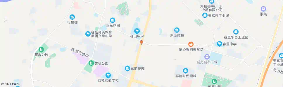 佛山容山书院(105国道)_公交站地图_佛山公交_妙搜公交查询2024