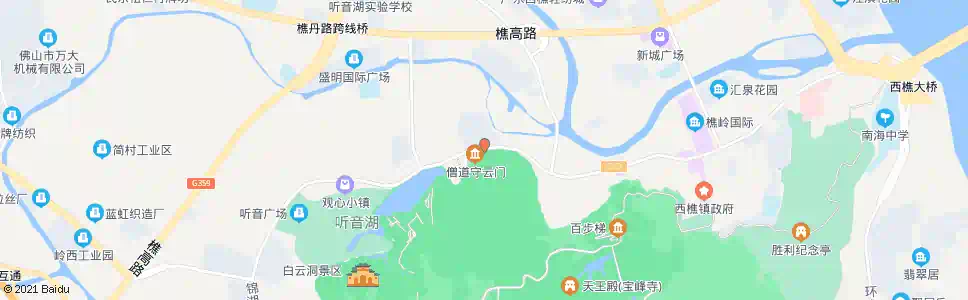 佛山樵园路口_公交站地图_佛山公交_妙搜公交查询2024