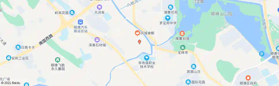 佛山梁开中学_公交站地图_佛山公交_妙搜公交查询2024