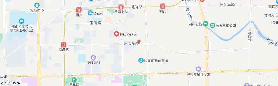 佛山同济东路_公交站地图_佛山公交_妙搜公交查询2024