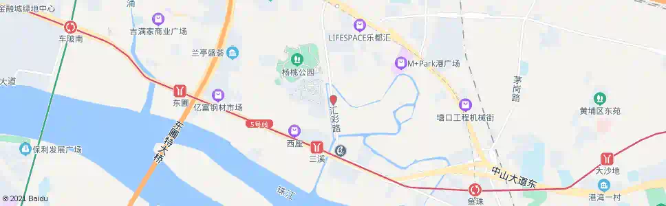 广州汇彩路总站_公交站地图_广州公交_妙搜公交查询2024