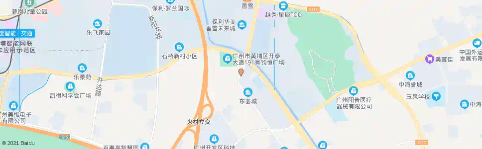 广州瑞和路北(开泰大道口)_公交站地图_广州公交_妙搜公交查询2024