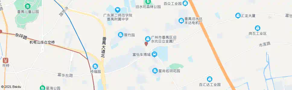 广州旧水坑村口(城区大道)_公交站地图_广州公交_妙搜公交查询2024