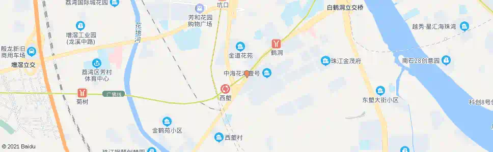 广州鹤洞路西_公交站地图_广州公交_妙搜公交查询2024