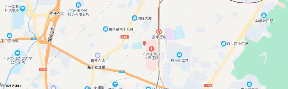 广州广州市第八医院_公交站地图_广州公交_妙搜公交查询2024