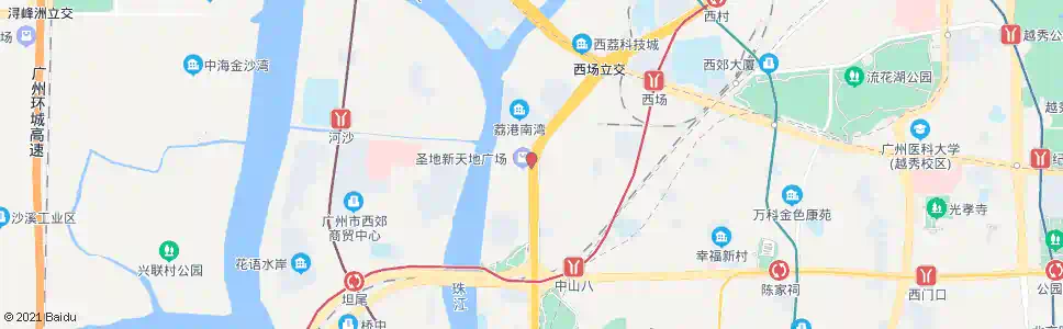 广州南岸路_公交站地图_广州公交_妙搜公交查询2024