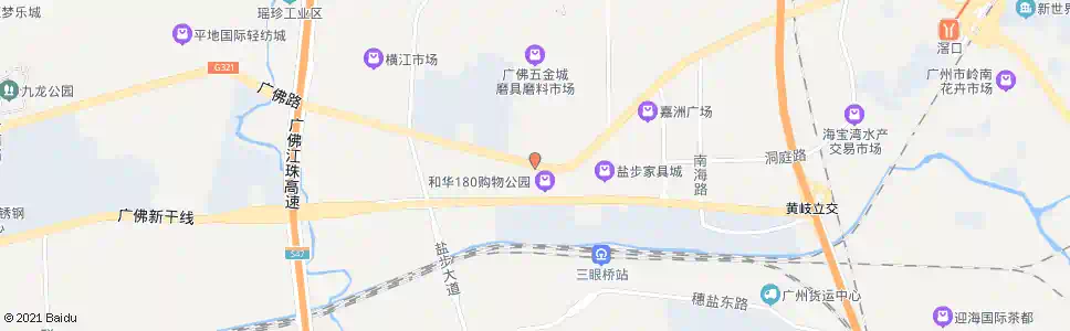 广州大转弯(黄岐凯民茶博城)_公交站地图_广州公交_妙搜公交查询2024