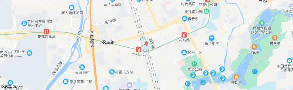 广州冼村路北_公交站地图_广州公交_妙搜公交查询2024