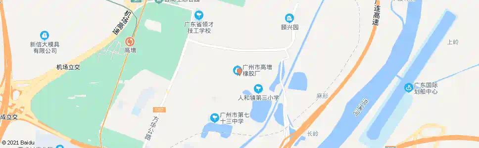 广州高增一村_公交站地图_广州公交_妙搜公交查询2024