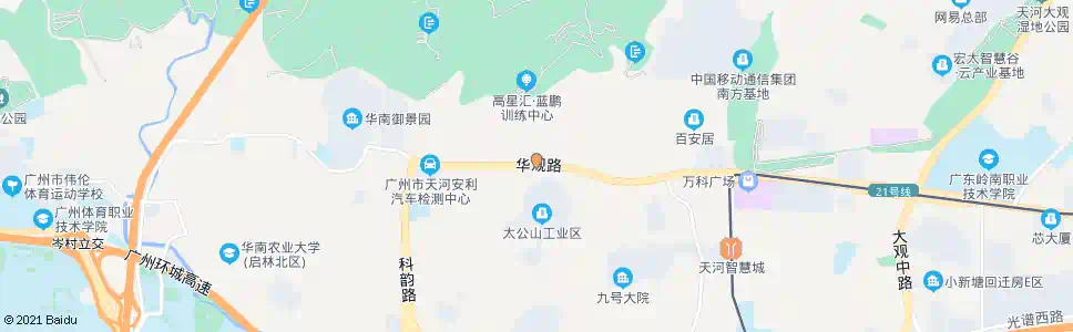 广州华观路_公交站地图_广州公交_妙搜公交查询2024