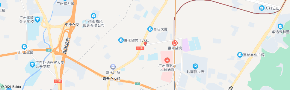 广州望岗大道_公交站地图_广州公交_妙搜公交查询2024