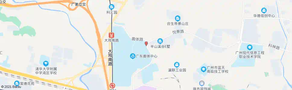 广州广东体育职业学院_公交站地图_广州公交_妙搜公交查询2024