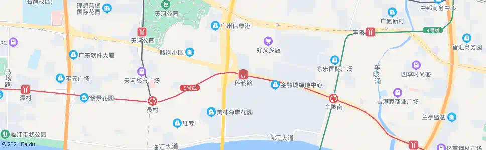 广州地铁科韵路站_公交站地图_广州公交_妙搜公交查询2024