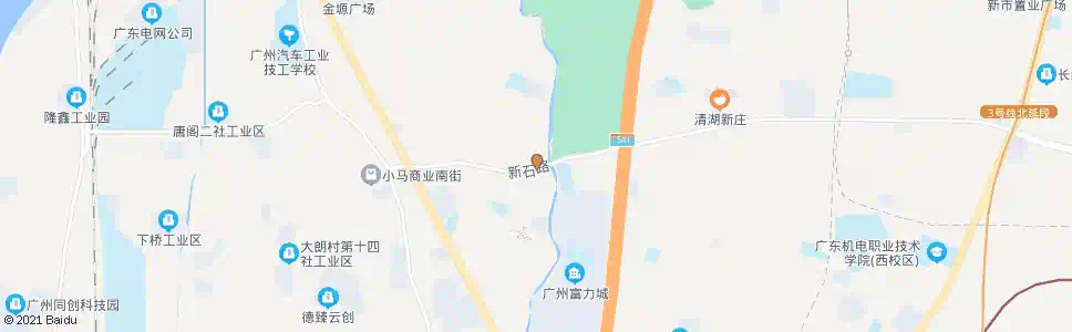 广州石马涌边大街南_公交站地图_广州公交_妙搜公交查询2024