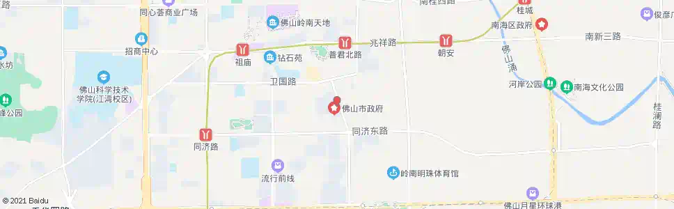 广州三山立交_公交站地图_广州公交_妙搜公交查询2024