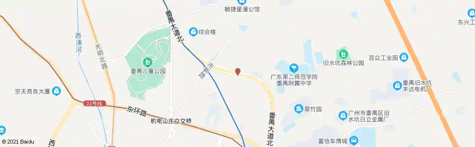 广州甘棠村_公交站地图_广州公交_妙搜公交查询2024