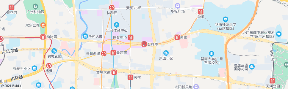广州石牌桥_公交站地图_广州公交_妙搜公交查询2024