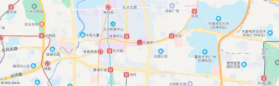 广州石牌桥_公交站地图_广州公交_妙搜公交查询2024