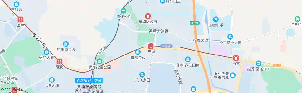 广州地铁萝岗站_公交站地图_广州公交_妙搜公交查询2024