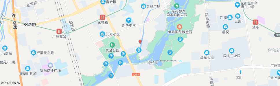 广州横潭公园_公交站地图_广州公交_妙搜公交查询2024