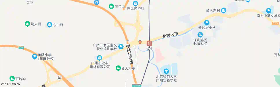 广州长平村总站_公交站地图_广州公交_妙搜公交查询2024