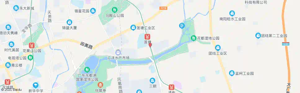 广州莲塘南_公交站地图_广州公交_妙搜公交查询2024