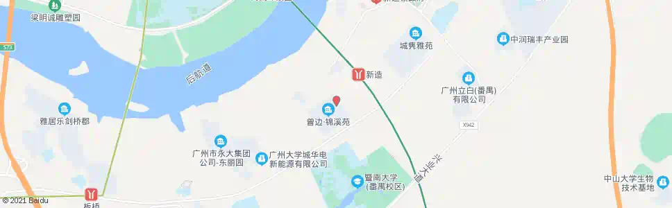 广州曾边村_公交站地图_广州公交_妙搜公交查询2024