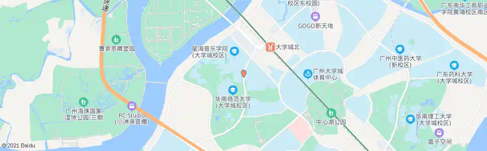 广州星海学院(大学城)_公交站地图_广州公交_妙搜公交查询2024