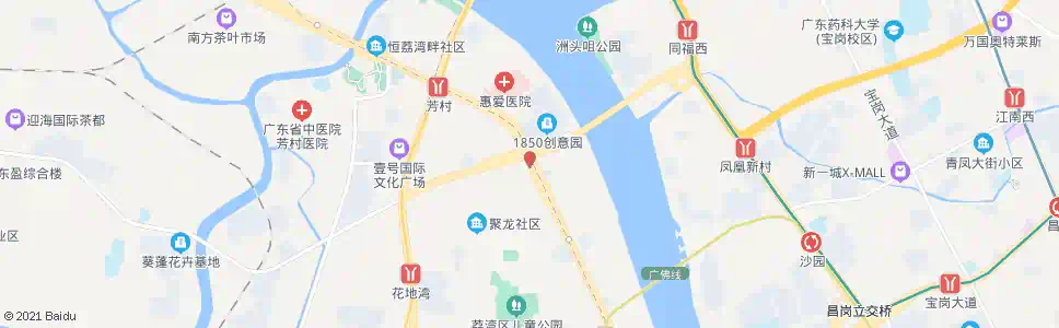 广州下芳村_公交站地图_广州公交_妙搜公交查询2024