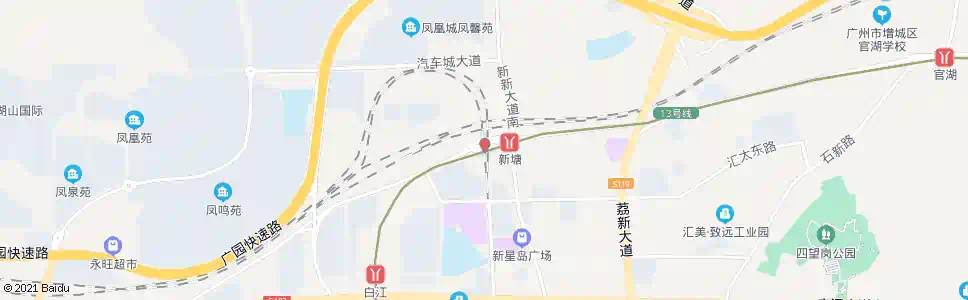 广州新塘总站(光华路口)_公交站地图_广州公交_妙搜公交查询2024