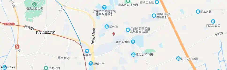 广州竹山工业区_公交站地图_广州公交_妙搜公交查询2024