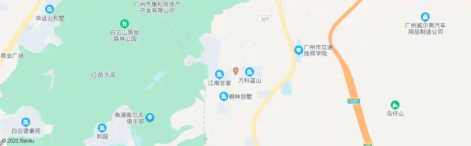 广州同和路总站(蓝山花园)_公交站地图_广州公交_妙搜公交查询2024