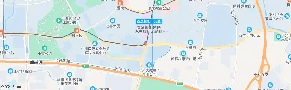 广州科丰路_公交站地图_广州公交_妙搜公交查询2024