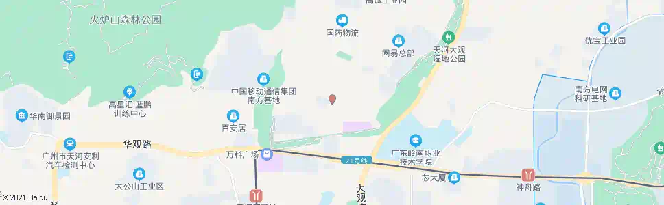 广州高普路软件路口_公交站地图_广州公交_妙搜公交查询2024