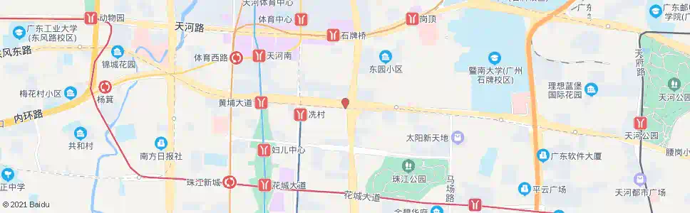 广州冼村_公交站地图_广州公交_妙搜公交查询2024