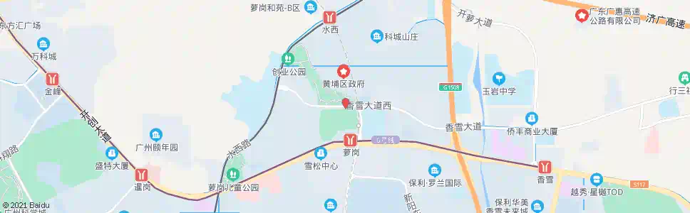 广州萝岗市民广场_公交站地图_广州公交_妙搜公交查询2024