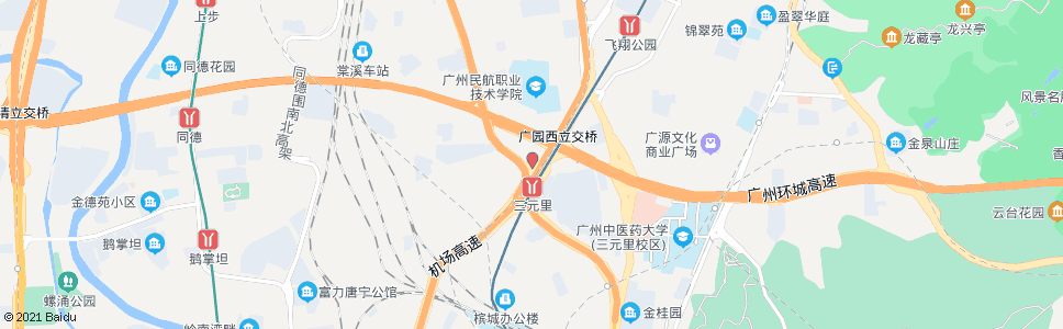 广州地铁三元里站(C1出口)_公交站地图_广州公交_妙搜公交查询2024