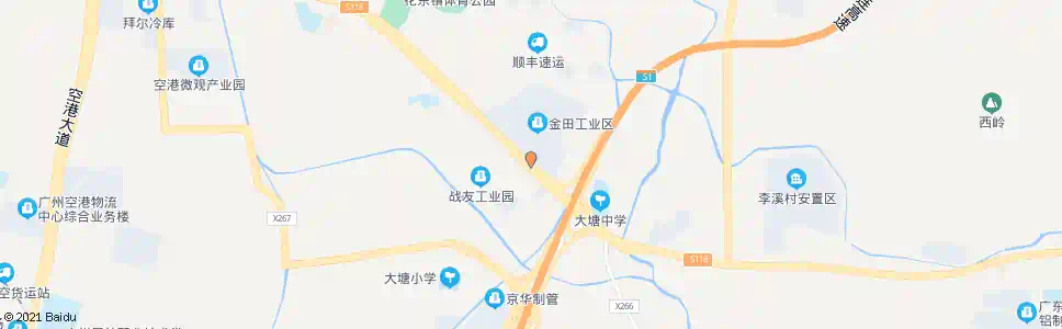 广州金田工业区_公交站地图_广州公交_妙搜公交查询2024