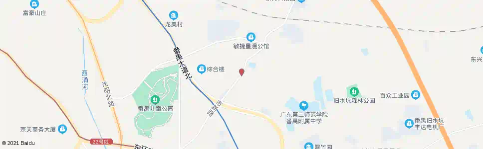 广州蔡边村_公交站地图_广州公交_妙搜公交查询2024